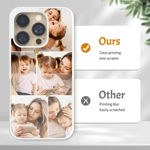 Miniatura 4 de Fundas para teléfono con fotos personalizadas, collage de fotos para mujer, funda estética para iPhone 11, 12, 13, 14, 15, 16, 17 Pro Max Plus Mini