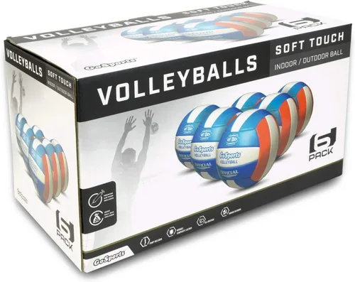 Miniatura 3 de GoSports Pelotas de voleibol recreativas de tacto suave - Individual o paquete de 6 - Tamaño reglamentario para juego en interiores o exteriores - 6