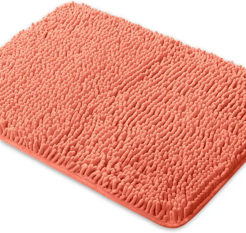 Miniatura 178 de Yeaban Alfombra de pasillo de baño de 24 x 72 pulgadas, antideslizante, alfombra de baño larga de felpilla gruesa, absorbente y lavable, alfombra