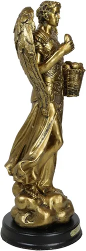 Miniatura 4 de Ebros - Estatua de arcángel de la iglesia católica bizantina Barachiel de 8 pulgadas de alto, figura de San Barachiel el Arcángel con placa