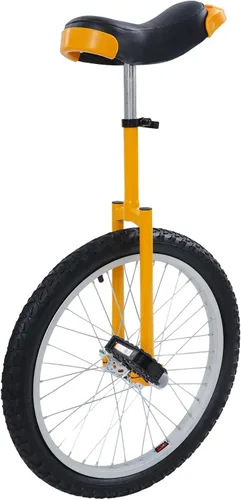 Miniatura 18 de Monociclo de rueda, bicicleta de una rueda con borde y pedales, monociclos de acero modernos para edades unisex de 10 a 60 años, entrenamiento