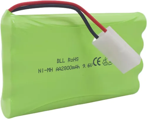 Miniatura 5 de 2 pilas recargables AA de 9.6 V 2800 mAh con enchufe Tamiya con cable de carga USB para coches de juguete a control remoto, camiones, tanques