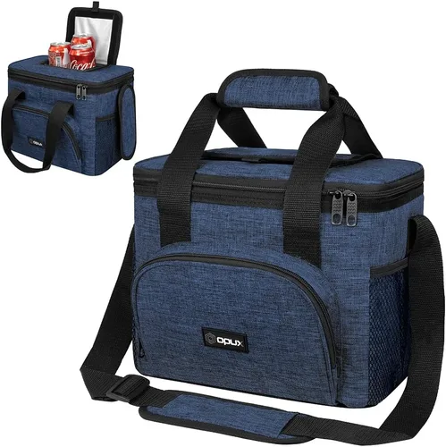 OPUX Bolsa térmica suave, térmica y plegable con aislamiento térmico para hombres, trabajo, campamento, playa, viajes, portátil, suave, a prueba de