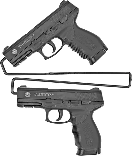 BOOMSTICK Colgadores para pistolas sobre y debajo del estante, solución de almacenamiento de pistola que ahorra espacio, ajuste universal,