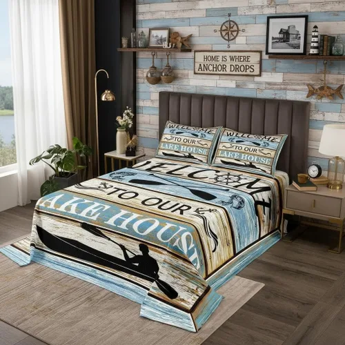 Miniatura 17 de Castle Fairy Shark Kids Bedspread Twin Size,3D Shark Bule Underwater World Coverlet Set,Boys Girls Bedroom Decor,Marine Life Quilted Coverlet,Ocean