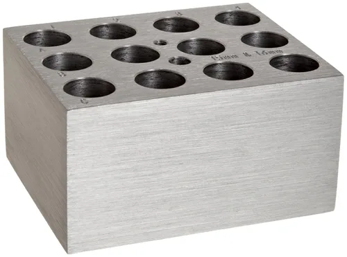 Benchmark Scientific BSW1516 Bloque de calefacción de baño seco de aluminio para la incubadora seca del baño de Digitaces, capacidad del tubo de