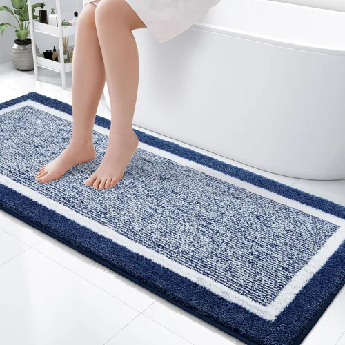 Miniatura 87 de OLANLY Alfombras de baño 24x16, tapete de baño de microfibra extra suave y absorbente, antideslizante, lavable a máquina, alfombra de baño esponjosa