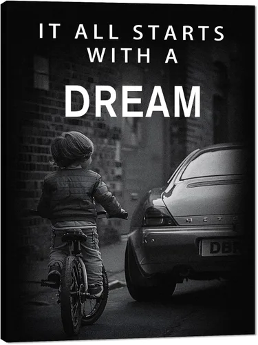 Miniatura 66 de Mindset is Everything - Lienzo motivacional para la oficina, arte de pared con citas inspiradoras de emprendedor, impresión de póster para sala