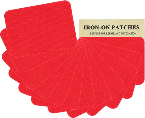 Miniatura 7 de 12 piezas de parches termoadhesivos de tela de alta calidad, pegamento fuerte, kit de decoración de reparación 100% algodón, tamaño 3 x 4-1/4