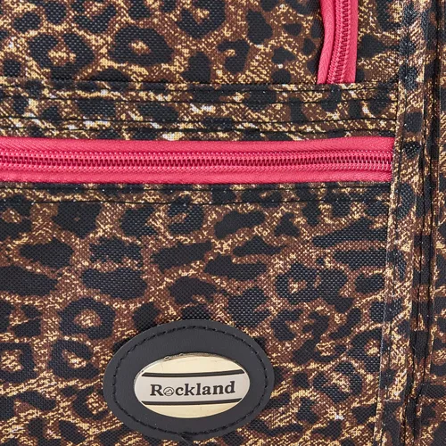 Miniatura 8 de Valija de viaje con ruedas, de 22 pulgadas, de Rockland, Pink Leopard), PRD322-PINKLEOPARD