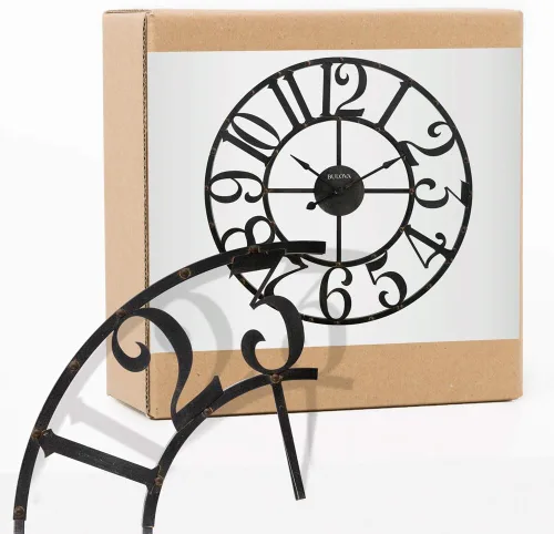 Miniatura 3 de Bulova C4821 Gabriel - Reloj de pared de gran tamaño, color marrón rústico