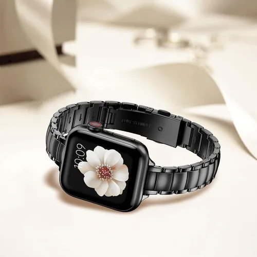 Miniatura 6 de MioHHR - Correas delgadas de metal compatibles con Apple Watch Band Ultra3/2/1 Series 11 10 9 8 7 6 5 4 3 2 1 SE3/2/1, correa delgada y estrecha