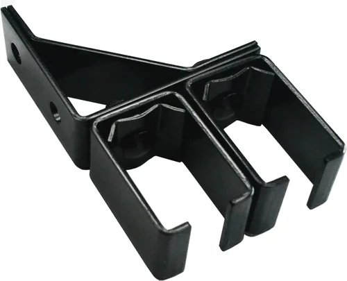 Miniatura 4 de DIYHD Herrajes para Puerta de Granero Bypass de Servicio Pesado de 6 Pies, Kit de Puerta Exterior Deslizante con Riel Tipo Caja Negro, Carga Máxima
