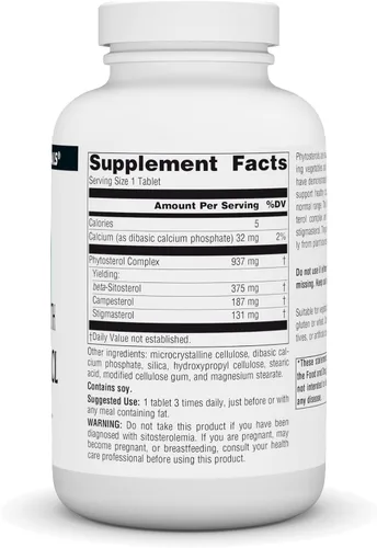 Miniatura 2 de Source Naturals Mega Strength Beta Sitosterol 375mg - 120 Tabletas