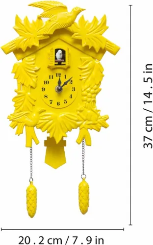 Miniatura 7 de WALPLUS Reloj de pared clásico de cuco rosa con diseño de pájaro colgante para decoración del hogar, reloj de Navidad, regalos