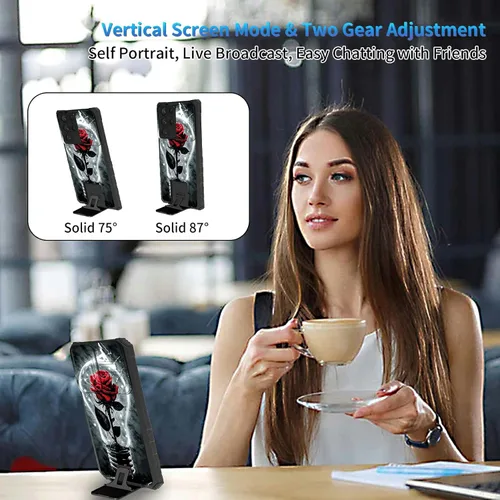 Miniatura 273 de Funda para Samsung Galaxy S22 Ultra 5G, Galaxy S22 Ultra con cubierta de cámara deslizante, funda resistente de doble capa con función atril Black