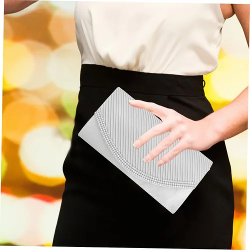 Miniatura 9 de LIFKOME Bolso de noche para mujer, bolso de mano de moda con cadena para bolsos de mujer