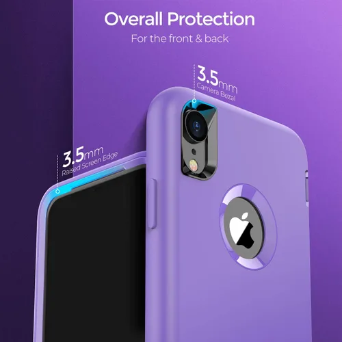 Miniatura 4 de ORIbox - Funda compatible con iPhone XR, resistente a los golpes, anticaídas, transparente