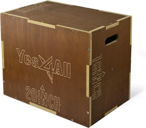 Miniatura 17 de Yes4All Plyo Box, 3-in-1 Wooden Box Jump for Home Gym, Lunges, Squats, Dips