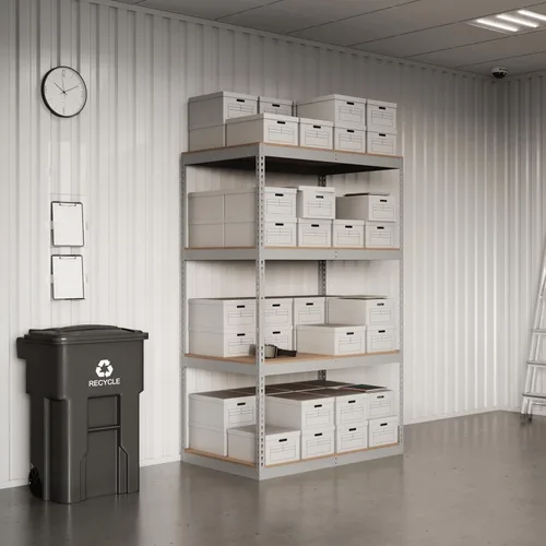 Miniatura 2 de Shelving Inc. 36 pulgadas de profundidad x 48 pulgadas de ancho x 84 pulgadas de alto - 4 estantes gris resistente sin pernos - sin plataforma