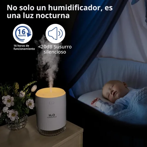 Miniatura 2 de SZO Mini humidificador portátil, humidificador personal de niebla fría USB de 16.9 fl oz para dormitorio, oficina, escritorio de viaje, silencioso