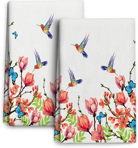 Miniatura 7 de Juego de paños de cocina decorativos estilo Mid Century Modern, lindos paños de cocina absorbentes con gato negro, paños de cocina, paños de mano