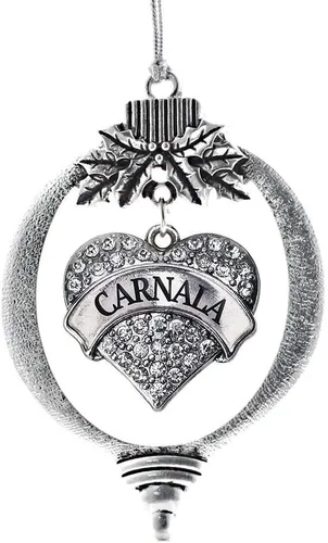 Miniatura 199 de Inspired Silver Adornos festivos de dije de corazón pave de plata con circonitas cúbicas