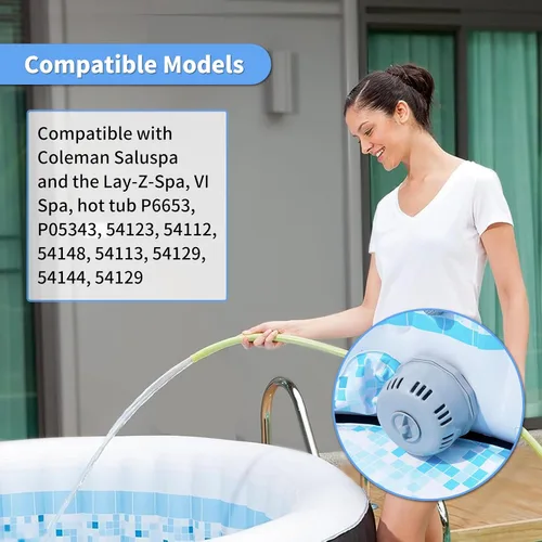 Miniatura 4 de Pieza de repuesto para bañera de hidromasaje P05343, soporte para cartucho de filtro P6653 compatible con Best Way Cole man SaluSpa, soporte