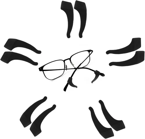 5 pares de pinzas para los ojos, adecuados para niños, adultos, deportes, gafas, clips para gafas, ganchos de clip para la oreja
