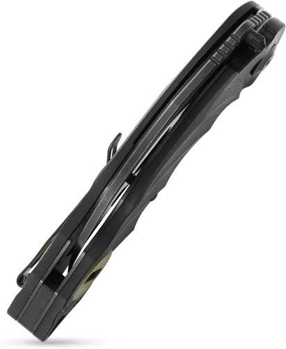 Miniatura 6 de Sitivien ST160 - Cuchillo plegable de bolsillo, hoja de acero K110 con mango G10, cuchillo de herramientas EDC para acampar al aire libre, Verde