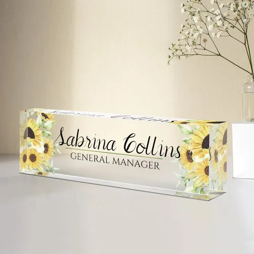 Miniatura 11 de Placa de nombre personalizada para escritorio, placa de nombre de escritorio personalizada, regalos de agradecimiento a los empleados, accesorios
