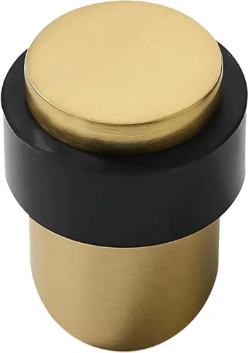 Miniatura 6 de KHTUMEWARE Paquete de 6 topes de puerta de piso de 1-1/2 pulgadas, tope de puerta negro mate, protector de pared para puerta comercial, cuña