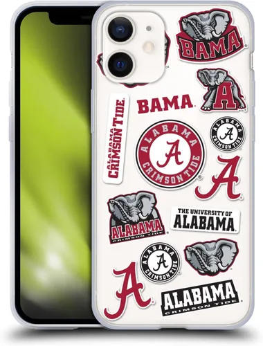 Miniatura 461 de Head Case Designs Funda de gel suave con licencia oficial de la Universidad de Alabama UA Collage compatible con Apple iPhone 13 Pro Max
