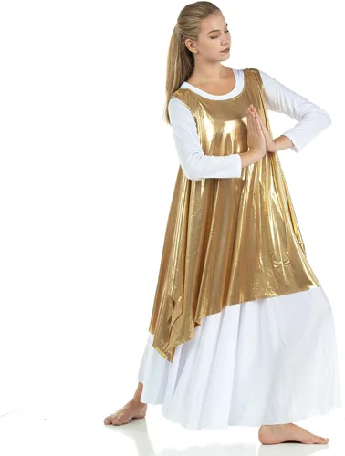 Miniatura 3 de Danzcue Sudadera sin mangas para mujer con texto en inglés "Celebration of Spirit Dance Drapey