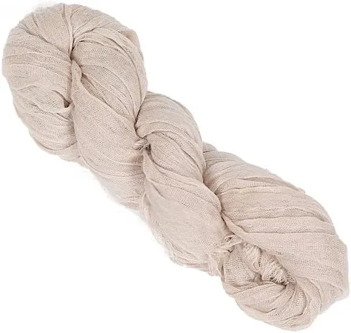Miniatura 11 de 5 fajas de gasa beige para silla de algodón, para bodas, fiestas, eventos, recepción, catering, suministros de decoración para el hogar