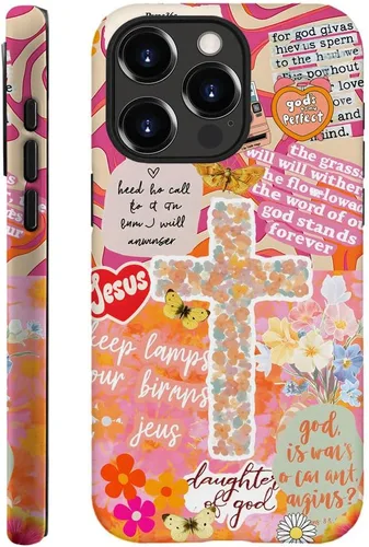 Miniatura 32 de DAIZAG Funda compatible con iPhone 13, funda duradera de protección contra golpes para niñas y mujeres, tema de retazos azul océano Tema