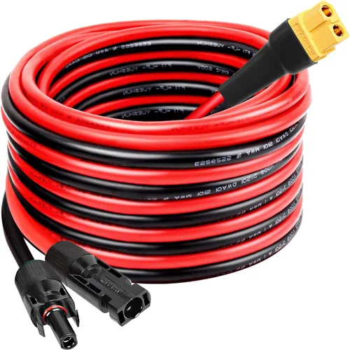 Miniatura 16 de MOOKEERF Cable de extensión solar a XT60 10AWG 20FT conector solar a XT60 Cable adaptador para panel solar a estación de energía portátil Generador
