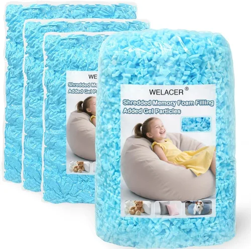 Miniatura 12 de Relleno de espuma viscoelástica triturada de 10 libras para relleno de puf, cojín de silla de almohada, cama de perro, repuesto para manualidades