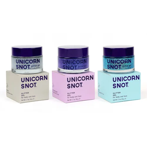 Miniatura 11 de UNICORN SNOT Gel holográfico con purpurina para la cara y el cuerpo Maquillaje de purpurina para las fiestas: Regalos para calcetines y Navidad
