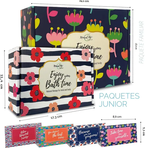Miniatura 7 de Set de regalo para bombas de baño, 24 bombas de baño de aromaterapia hechas con aceites esenciales orgánicos, sales gaseosas de spa con manteca