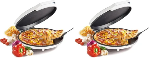 Miniatura 13 de Betty Crocker Máquina para hacer pizza de encimera, máquina para hacer pizza de 1440 vatios para el hogar, BC-2958CR (paquete de 2)