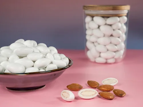 Miniatura 6 de Smarty Stop Jordan Almonds Candy - Almendras recubiertas de caramelo pastel, aperitivo comestible de confitería
