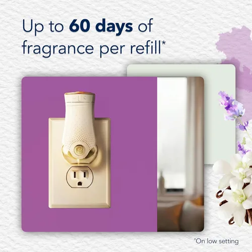 Miniatura 2 de Glade PlugIns - Recambios de ambientador, aceites esenciales y perfumados para el hogar y el baño, lavanda y vainilla, 1.34 onzas líquidas, 2