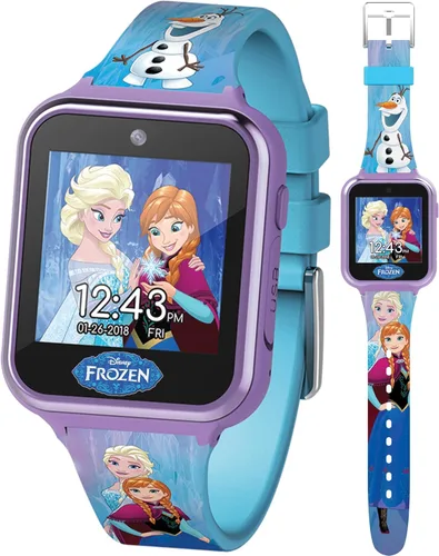 Miniatura 7 de Accutime Reloj inteligente Disney Frozen para niños con cámara para niños y bebés - Reloj inteligente interactivo para niños y niñas