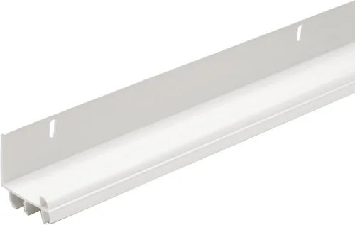 M-D Building Products 43816 - Sello adhesivo para puerta en forma de L, de 36 pulgadas, de vinilo blanco, con tornillos