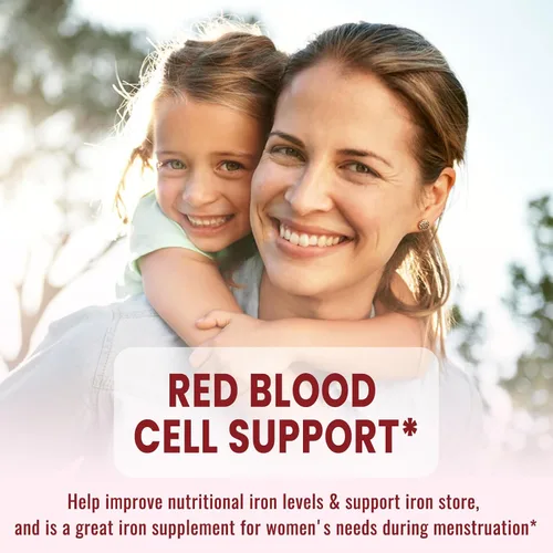 Miniatura 4 de Suplemento de hierro líquido para mujeres y hombres, suplementos de hierro para anemia con folato, vitamina C, B12 para soporte de glóbulos rojos