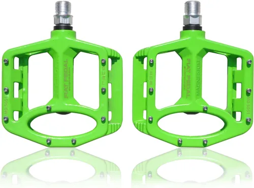 Miniatura 12 de UPANBIKE Pedales de bicicleta de aleación de magnesio 9/16 '' rodamiento de husillo de alta resistencia antideslizante gran plataforma plana