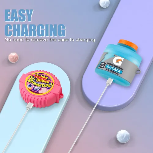 Miniatura 4 de Linda funda para Airpods 3, paquete de 3, funda de silicona Kawaii de dibujos animados 3D para Airpods de 3ª generación, diseño divertido
