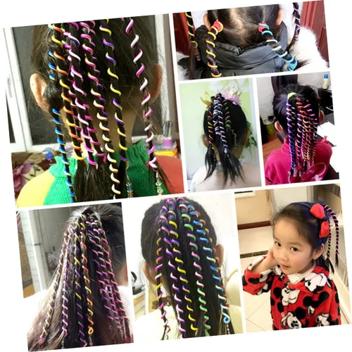 Miniatura 5 de Pinzas para el cabello para niños y niñas, paquete de 6 clips para niñas, herramienta trenzadora, accesorios de bricolaje amarillos