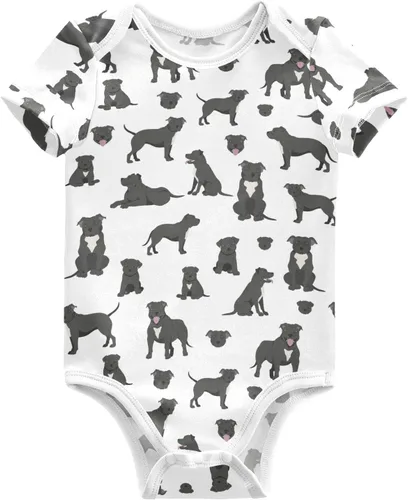 Miniatura 7 de vvfelixl Trajes de bebé lindos conjuntos de cachorros de manga corta de algodón ropa de bebé para niños niñas 0-24 meses